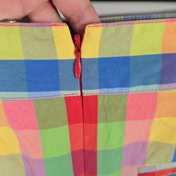 {Liz Claiborne} Multicolor Check Print Pencil Skirt Size 12 - Picture 6 of 14